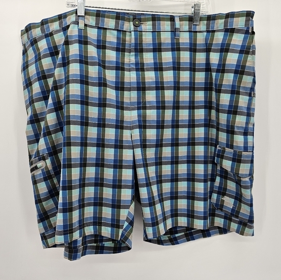 Tommy Bahama Island Cargo Cayman Lanai Plaid Swim Shorts Sz 3XLB Trunks - Picture 1 of 10